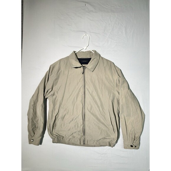 Claiborne Other - Claiborne Microfiber Outerwear Jacket Men's L Beige Water Repellant